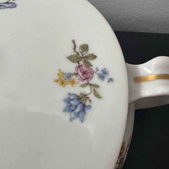 Haviland France ROSARIO Vintage Vegetable Serving Dish Gold Trim Floral China - Picture 10 of 12